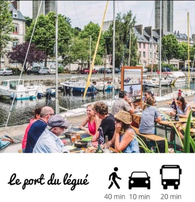 Apartamento Le Paris-Brest - Faites Une Pause Sur Votre Trajet Saint-Brieuc Exterior foto